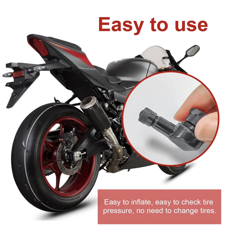 CNC Motorcycle 90 Degree Angle Wheel Tire Stem Tubeless Valve
