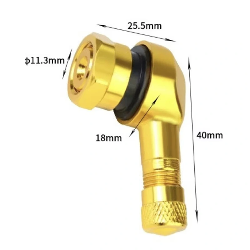 CNC Motorcycle 90 Degree Angle Wheel Tire Stem Tubeless Valve
