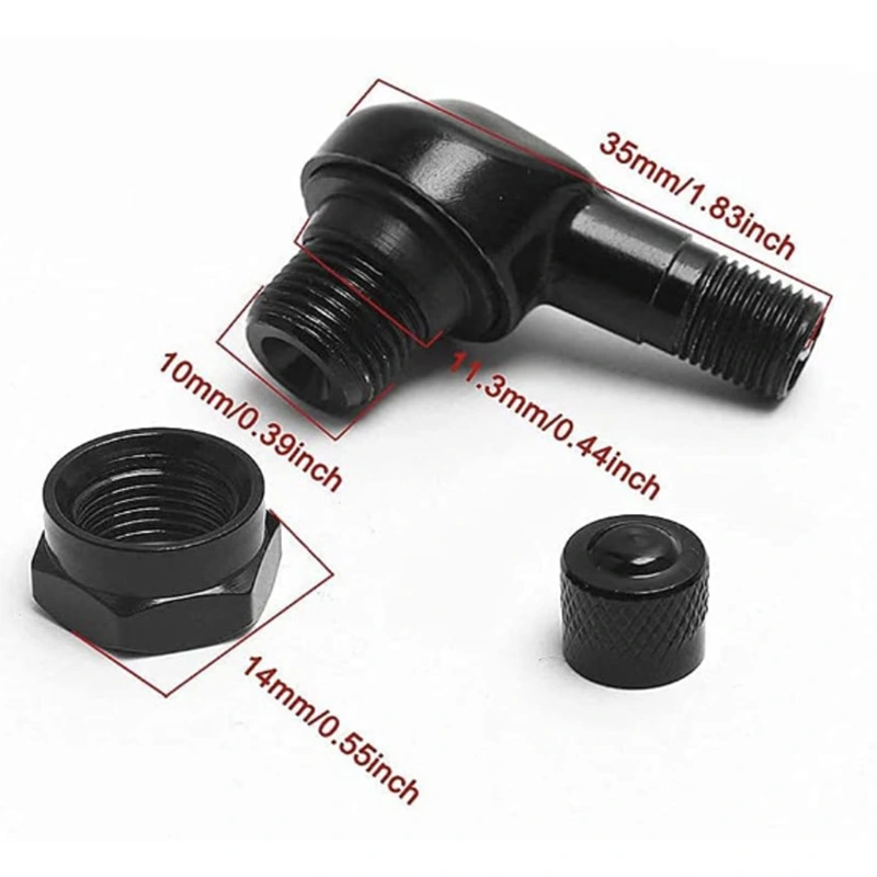 CNC Motorcycle 90 Degree Angle Wheel Tire Stem Tubeless Valve