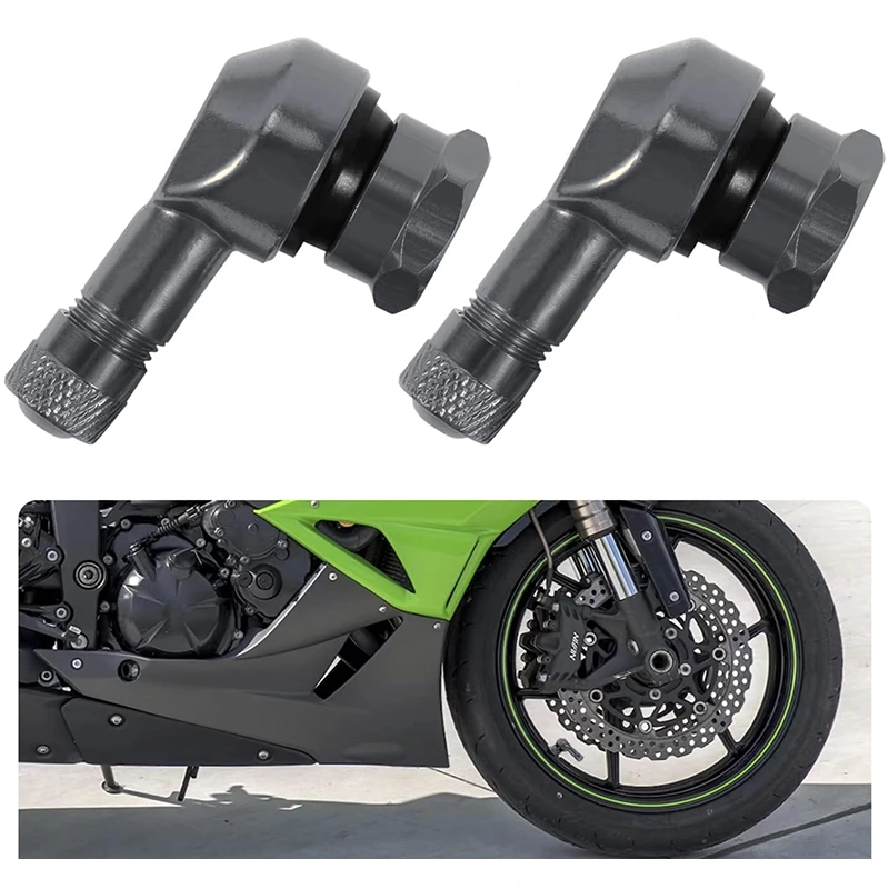 CNC Motorcycle 90 Degree Angle Wheel Tire Stem Tubeless Valve